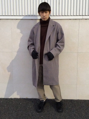 GU公式 | ニットメルトンチェスターコート