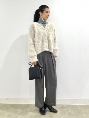 まささん専用 GU公式 | フェザーヤーンクロップドカーディガン(長袖)