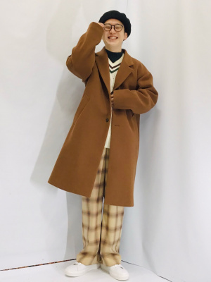 GU公式 | ニットメルトンチェスターコート