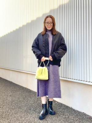 【GHERARDINI】リバーシブル フェイクファー バッグ 未使用タグ付き セール】 【チェーン取り外し可能】フェイクファーバッグ （ショルダー