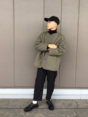 GU公式 | 2WAYオーバーサイズキルティングブルゾン