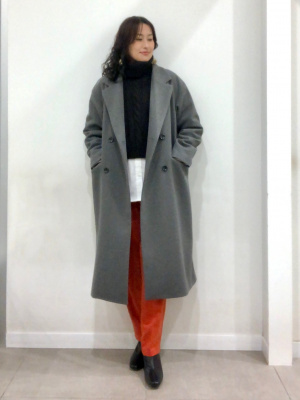 GU公式 | 起毛タックテーパードパンツ+EC(丈長め71.5cm)