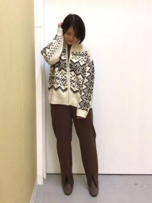 GU公式 | ノルディックニットブルゾン(長袖)YT+E