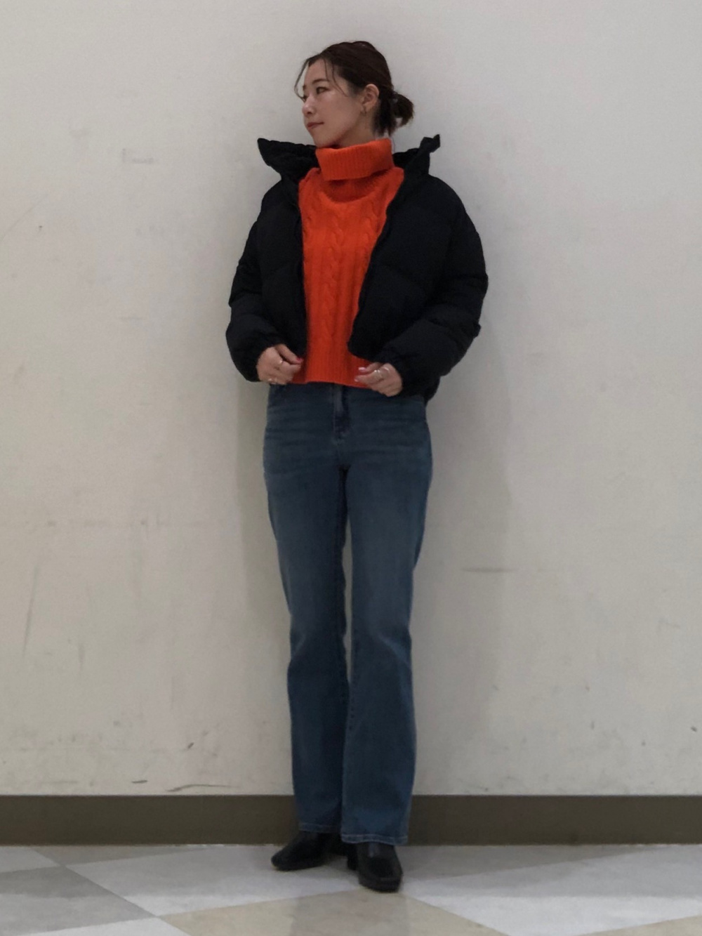 スウェットジョガーパンツ(丈標準64.0～68.0cm)、ヒートパデッド