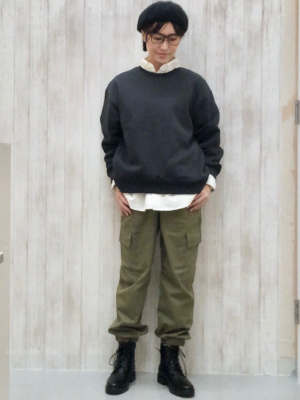 イプ　訳あり　コーティング済 GU公式 | オックスフォードリラックスフィットシャツ(長袖)SW