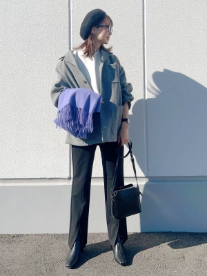 GU公式 | ニットメルトンカバーオールジャケットSW