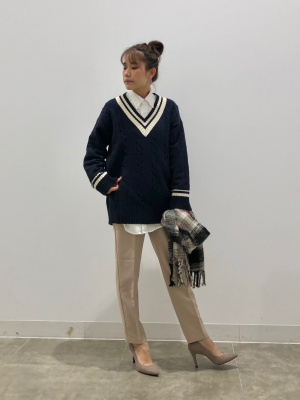 GU公式 | パフィータッチチルデンオーバーサイズセーター(長袖)