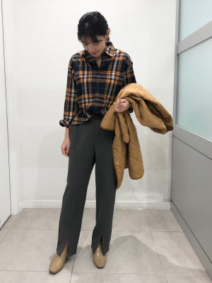 GU公式 | フランネルリラックスフィットシャツ(長袖)(チェック4)