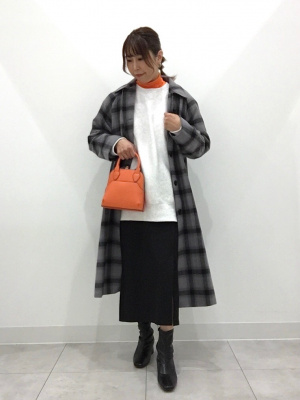 GU公式 | チェックバルカラーコート