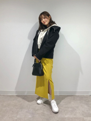 GU公式 | ニットメルトンショートフーディーコート