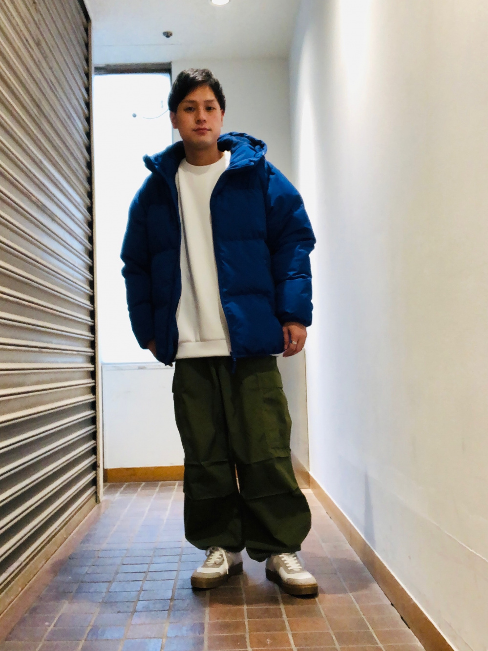 ヒートパデッドブルゾン」の着用コーディネート| ジーユー