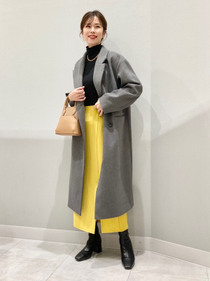 GU公式 | ニットメルトンテーラードコート