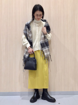 tyas　クレンザー セット GU公式 | GIRLSウォッシャブル畦クルーネックカーディガン(長袖)