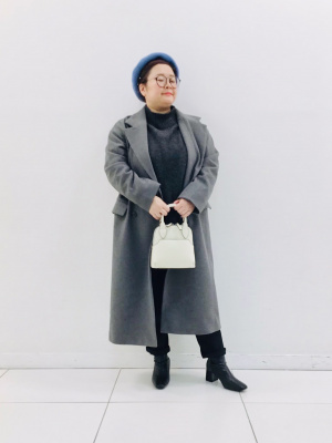 GU公式 | ニットメルトンテーラードコート