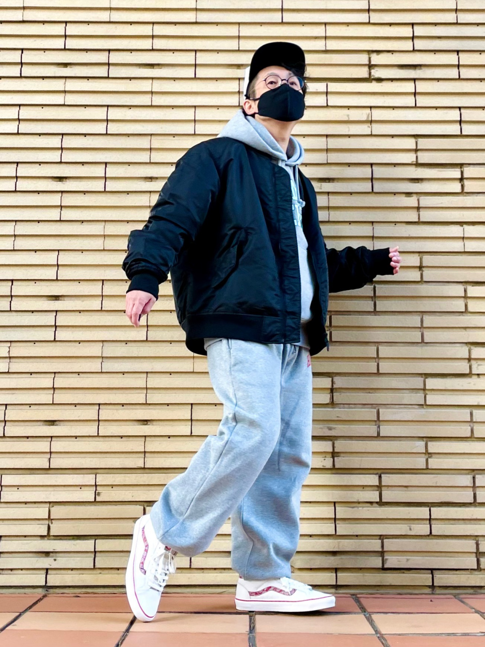 ヒートパデッドMA-1ブルゾン、ヘビーウェイトスウェットパーカ(長袖 