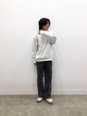 GU公式 | ヘビーウェイトスウェットハーフジッププルオーバー(長袖)