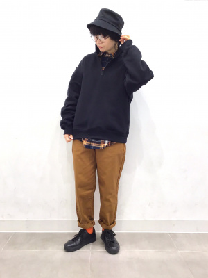 その他 t GU公式 | フランネルリラックスフィットシャツ(長袖)(チェック4)