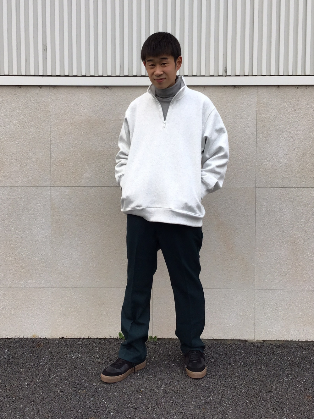ソフトコットンタートルネックT(長袖)、リラックスフィットCPOシャツ 