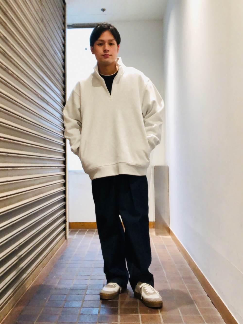PHEENY【22AW】Athleticハーフジッププルオーバー スウェット 【公式通販】