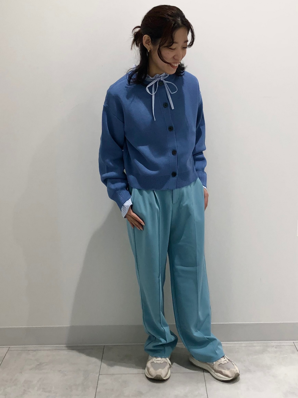 2WAYクロップドカーディガン(長袖)(セットアップ可能