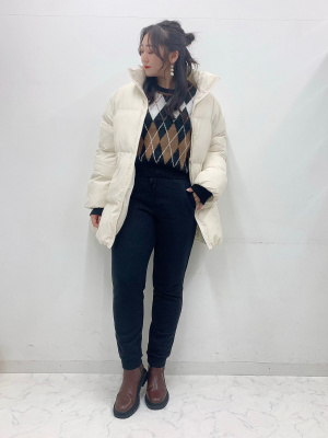 GU公式 | クロップドアーガイルセーター(長袖)YT+E