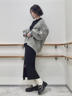 GU公式 | オーバーサイズMA-1ジャケットRS+E