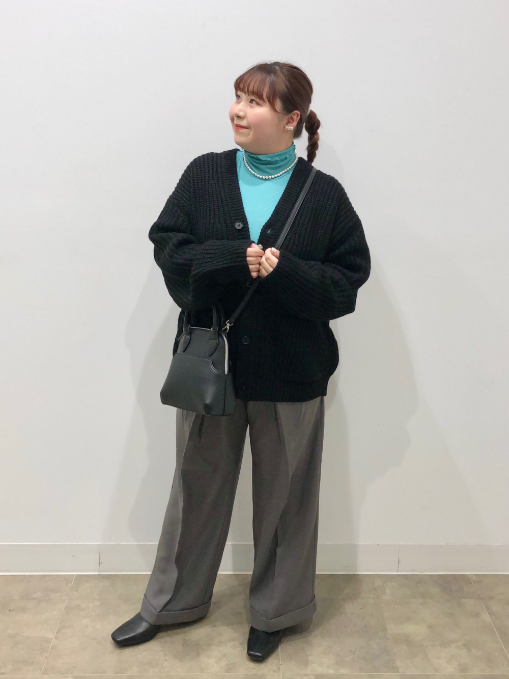 ソフトリブタートルネックT(長袖)(ややゆったり)、ニットロング
