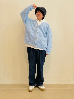 GU公式 | ローゲージ畦カーディガン(長袖)