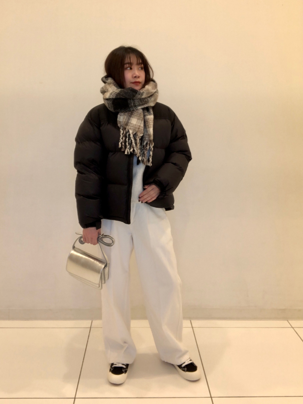 ヒートパデッドMA-1ブルゾン、ソフトコットンタートルネックT(長袖