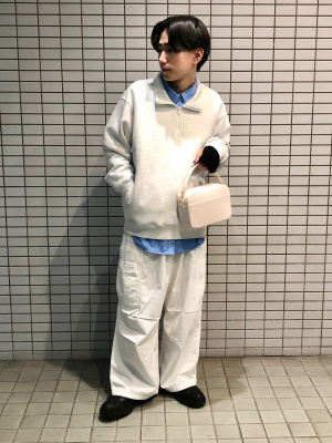 GU公式 | ヘビーウェイトスウェットハーフジッププルオーバー(長袖)