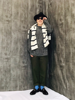 GU公式 | メランジリブニットチュニック(長袖)RS+E