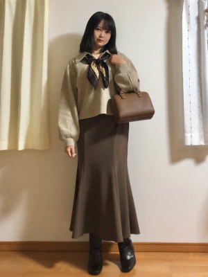 まっちゃんリクエスト商品 GU公式 | ブラッシュドリブビッグカラープルオーバー(長袖