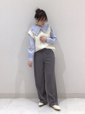 GUで購入☆ GU公式 | ハイライズストレートパンツYT+X