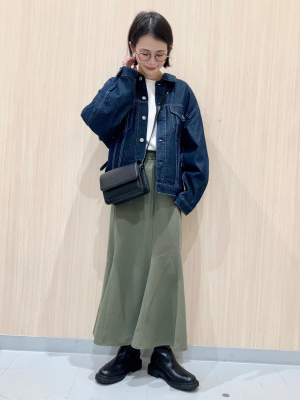 GU公式 | デニムオーバーサイズジャケット(セットアップ可能)