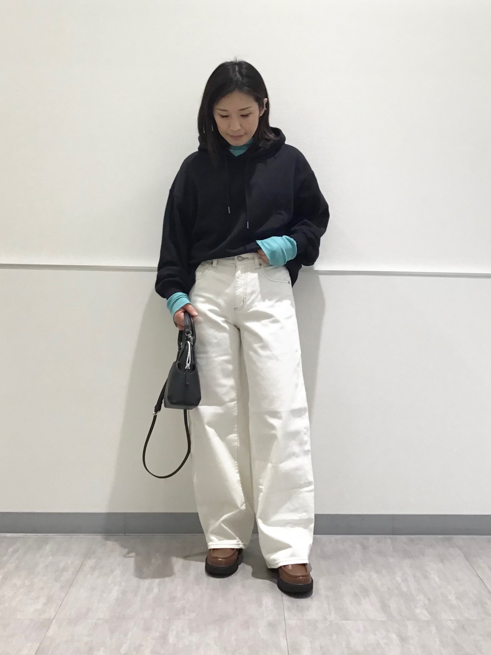 セットアップ クロップドトレーナー×ロングスカート カジュアル クロップドスウェットパーカ(長袖)(セットアップ可能)、チェック
