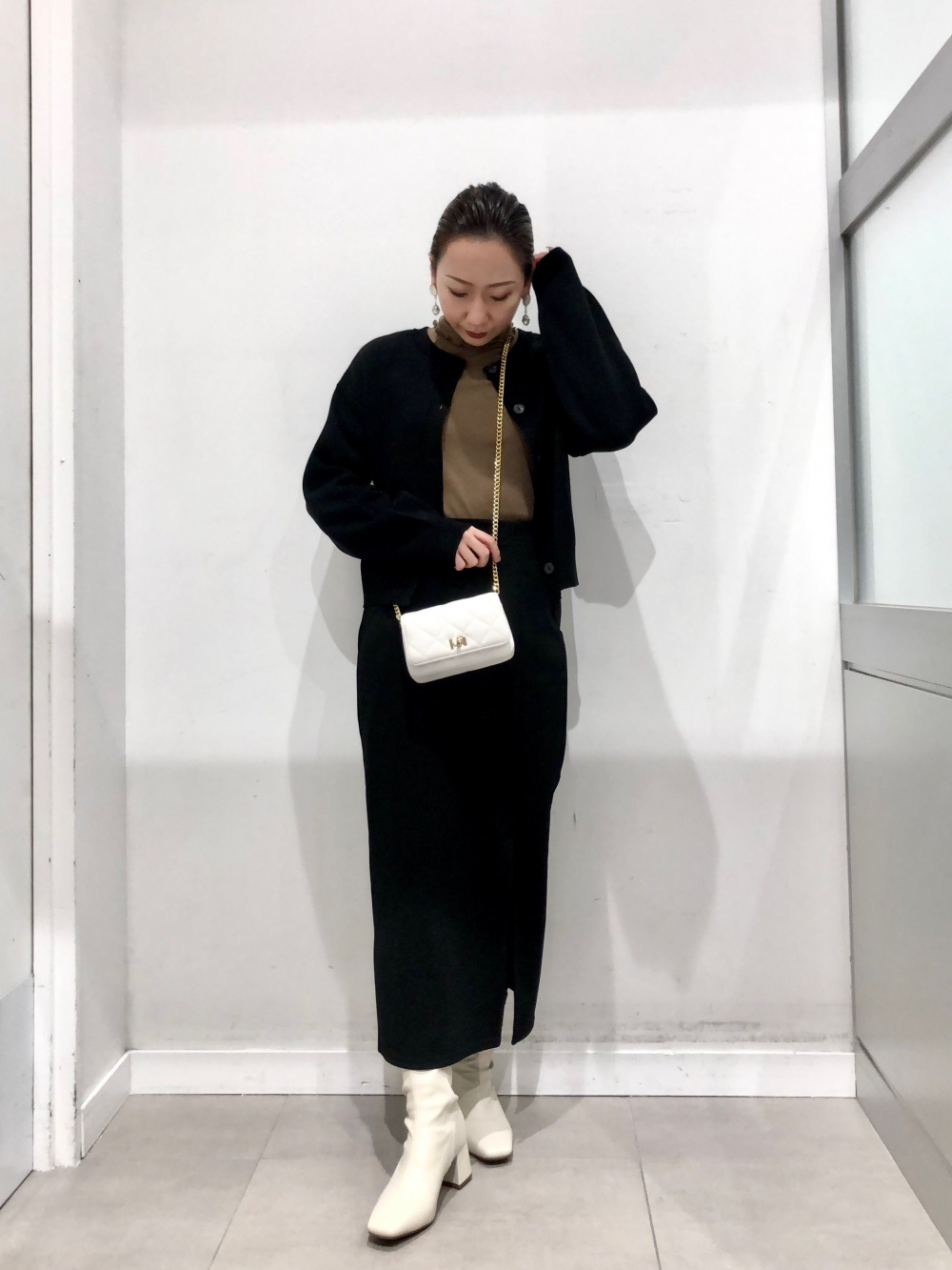 junです☆フォロー割 ソフトリブタートルネックT(長袖)(ややゆったり)、2WAY