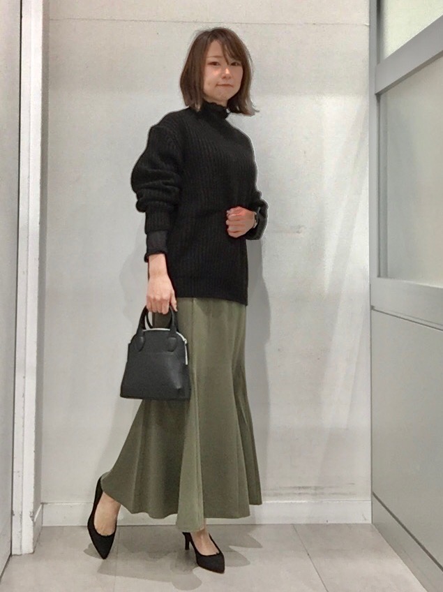 畦ニット×ロングスカートコーデ（sold out） | FITTING LOG