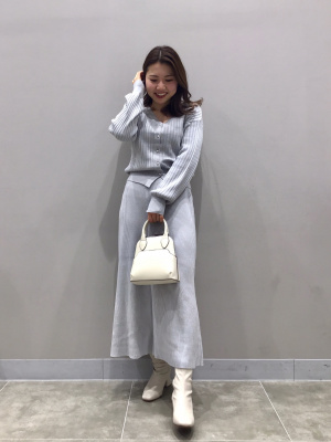 roget251ページ GU】トップス マルチウェイリブカーディガン 長袖 レディース M