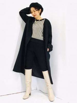 まちおページ GU公式 | 2WAYクロップドカーディガン(長袖)(チェック