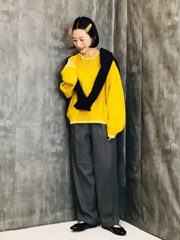 バギースラックス+EC(丈長め77.0cm)（メンズ）の着用コーディネート