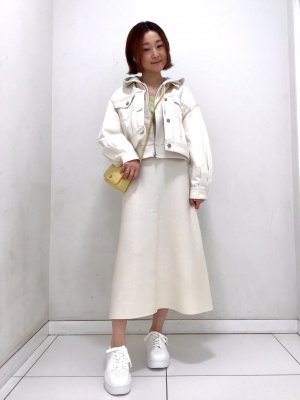 ふさ品 GU公式 | フレアミディニットスカート(セットアップ可能)