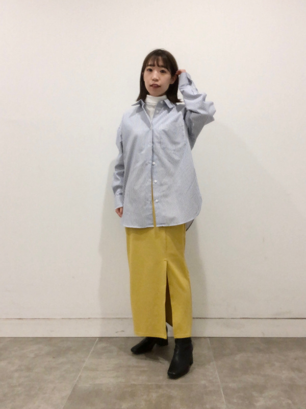 ソフトコットンタートルネックT(長袖)（メンズ）の着用コーディネート