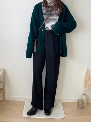 【カキピー様用】 GU公式 | ブラッシュドヤーンカーディガン(長袖)