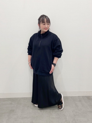 GU公式 | ヘビーウェイトスウェットハーフジッププルオーバー(長袖)