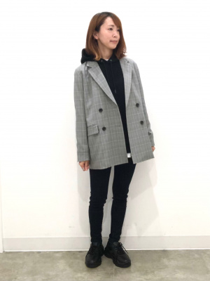 ダークグレーの水石穴あり GU公式 | ウルトラストレッチスキニージーンズ(丈標準72cm)