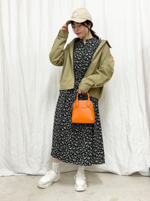 ワンピース u STORATECH 機能素材 タックスリーブ カットワンピース