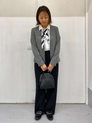 GU ウォッシャブルノーカラージャケット＋パンツ＋ブラウス＋ベルトセット GU公式 | ウォッシャブルノーカラージャケットZ+E