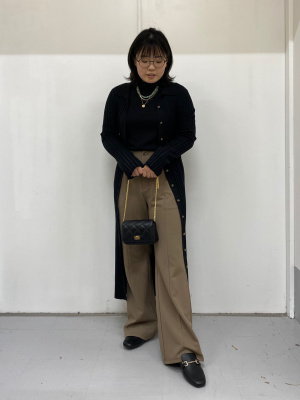 GU公式 | フロントボタンニットワンピース(長袖)