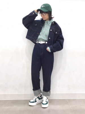 その他 gu- GU公式 | ハイライズストレートジーンズ(セットアップ可能)(丈