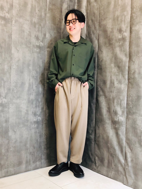 ダブルフェイスワイドパンツ+E（メンズ）の着用コーディネート一覧